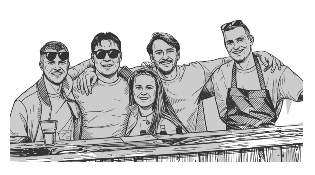 Watergeus Spaarnwoude team tekening